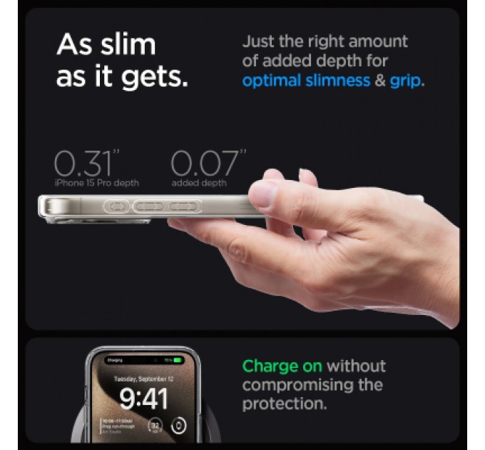 Spigen Чохол до мобільного телефона Spigen Apple iPhone 15 Pro Ultra Hybrid MagFit Gold (ACS06718)