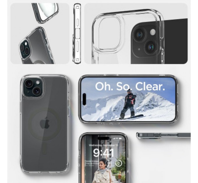 Spigen Чохол до мобільного телефона Spigen Apple iPhone 15 Ultra Hybrid MagFit Graphite (ACS06804)