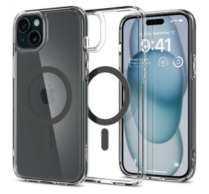 Spigen Чохол до мобільного телефона Spigen Apple iPhone 15 Ultra Hybrid MagFit Graphite (ACS06804)
