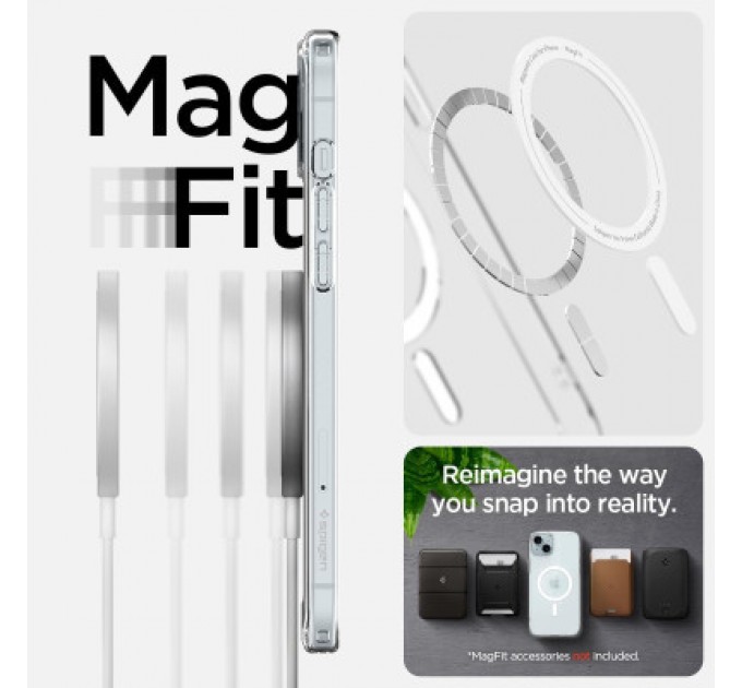 Spigen Чохол до мобільного телефона Spigen Apple iPhone 15 Ultra Hybrid MagFit White (ACS06802)
