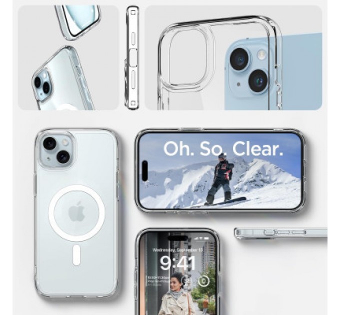 Spigen Чохол до мобільного телефона Spigen Apple iPhone 15 Ultra Hybrid MagFit White (ACS06802)