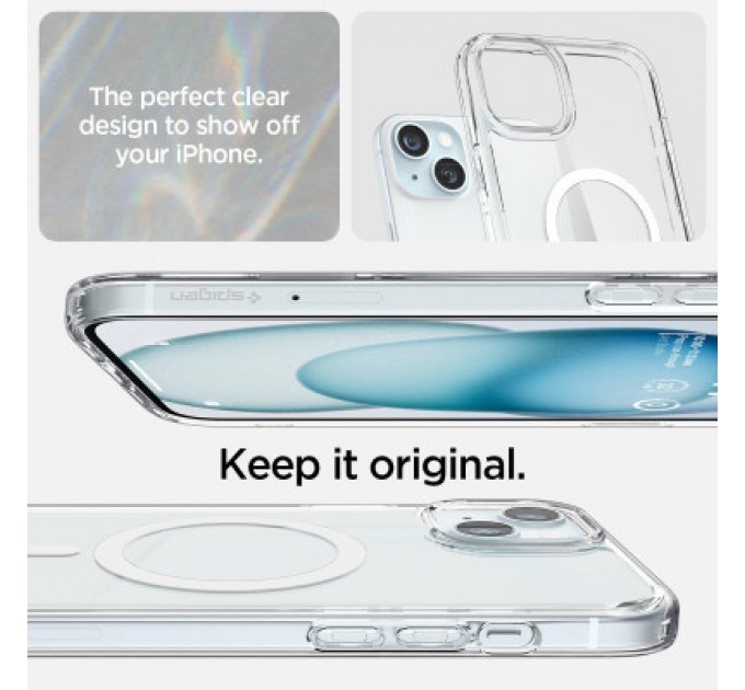 Spigen Чохол до мобільного телефона Spigen Apple iPhone 15 Ultra Hybrid MagFit White (ACS06802)