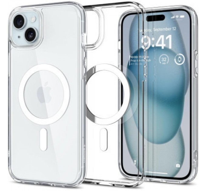 Spigen Чохол до мобільного телефона Spigen Apple iPhone 15 Ultra Hybrid MagFit White (ACS06802)