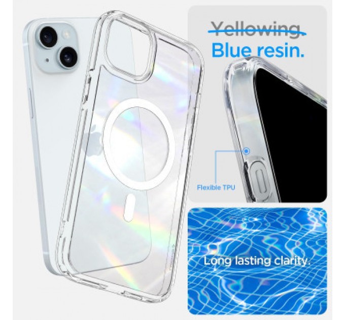 Spigen Чохол до мобільного телефона Spigen Apple iPhone 15 Ultra Hybrid MagFit White (ACS06802)