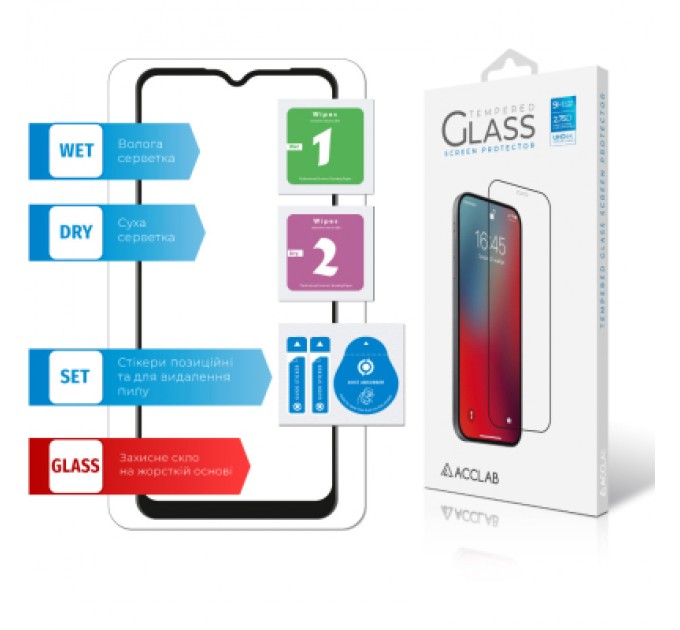 Скло захисне ACCLAB Full Glue Realme C25Y (1283126542350)