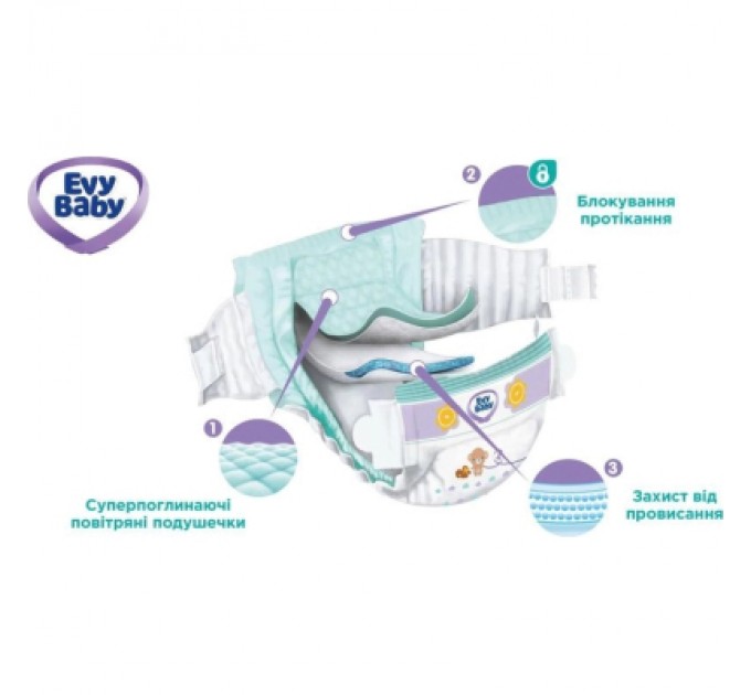 Evy Baby Підгузки Evy Baby Maxi Jumbo Розмір 4 (7-18 кг) 58 шт. (8683881000011/8690506520304)