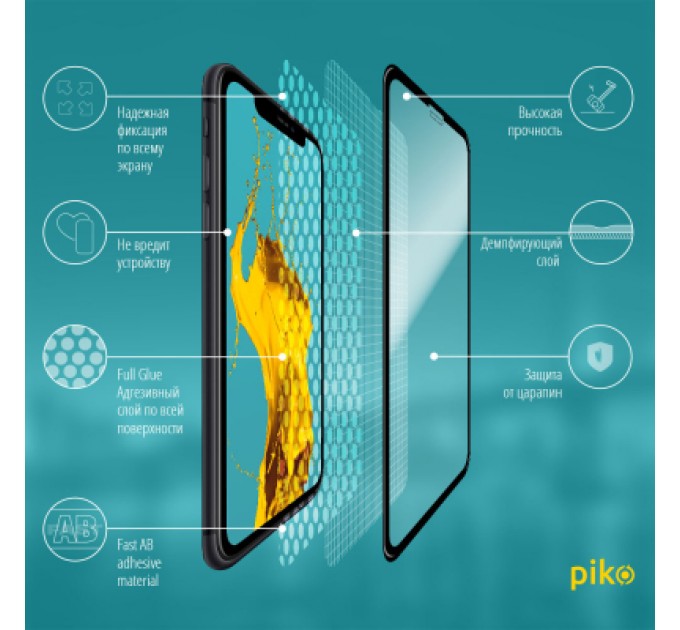 Piko Скло захисне Piko Full Glue Apple iPhone 11 (1283126496066)