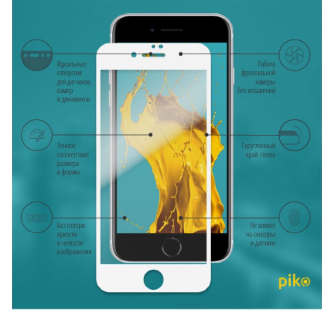 Piko Скло захисне Piko Full Glue Apple iPhone SE 2020 white (1283126502927)