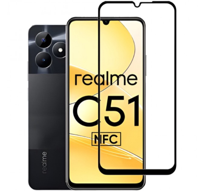 BeCover Скло захисне BeCover Realme C51 Black (710301)