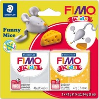 Набір для творчості Fimo Kids Веселе мишеня 2 кольори х 42 г (4007817057254) Набір для творчості Fimo Kids Веселе мишеня 2 кольори х 42 г (4007817057254)