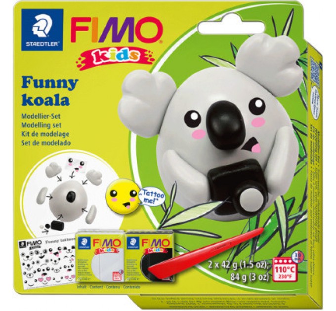 Fimo Набір для творчості Fimo Kids Коала 2 кольори х 42 г (4007817078716)