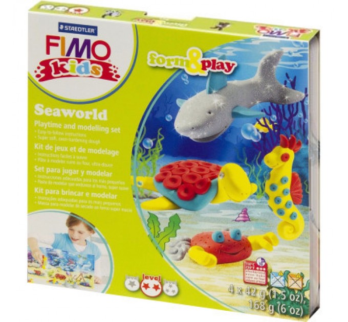 Fimo Набір для творчості Fimo Kids Морський світ 4 кольори х 42 г (4007817806296)