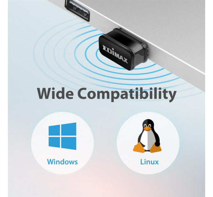 Беспроводной адаптер Edimax EW-7811ULC (AC600, nano)