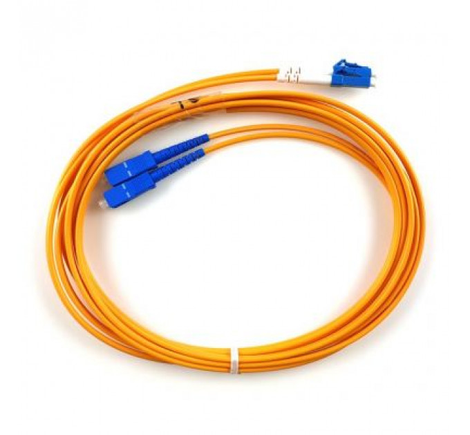 Оптичний патчкорд Eserver SC/UPC-LC/UPC SingleMode Duplex 3m (ES-SС-LC/UPC-3-SM-D)