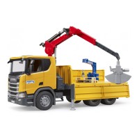 Спецтехніка Bruder Scania Super 560R з краном-маніпулятором 1:16 з аксесуарами (03551)