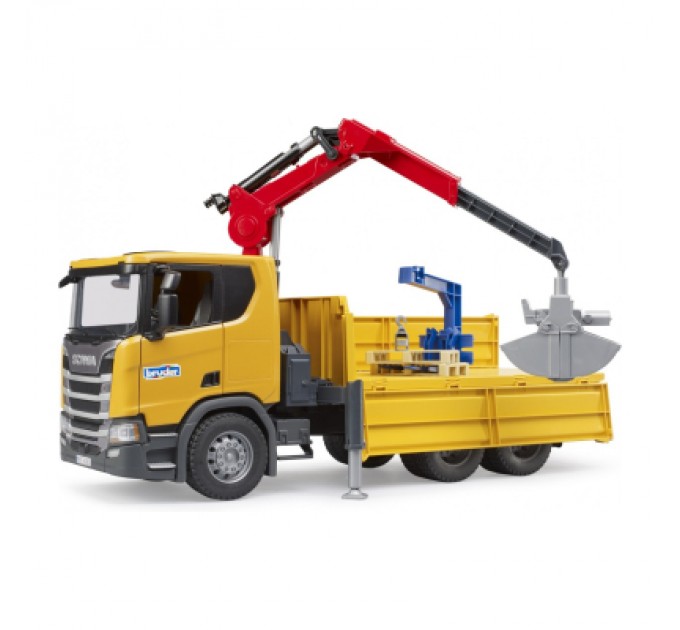 Bruder Спецтехніка Bruder Scania Super 560R з краном-маніпулятором 1:16 з аксесуарами (03551)