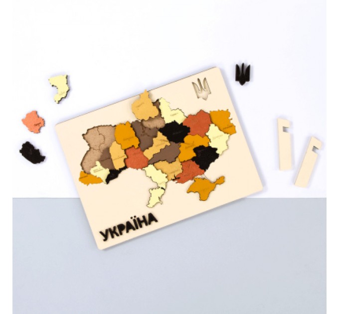 Rosa Набір для творчості Rosa Talent Мапа України 3D кольори металіки 30.5х37.5 см (4823098532521)