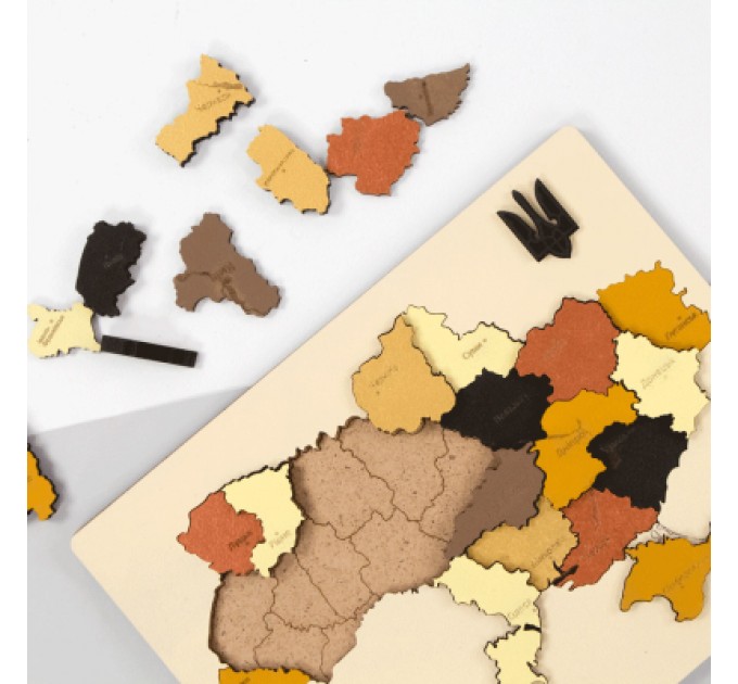 Rosa Набір для творчості Rosa Talent Мапа України 3D кольори металіки 24.5х18.5 см (4823098532538)