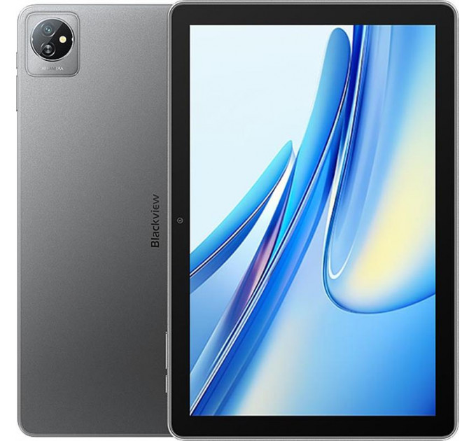 Планшет Blackview Tab 70 WiFi 4/64GB Grey; 10.1" (1280x800) IPS / Rockchip RK3562 / ОЗУ 4 ГБ / 64 ГБ встроенной + microSD до 1 ТБ / камера 5 Мп + 2 Мп / Wi-Fi, Bluetooth / Android 13.0 / 246.5 х 163 х 9.9 мм, 520.5 г / 6580 мАч / серый