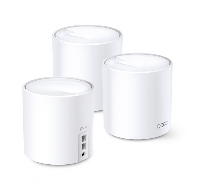 WiFi Mesh система TP-Link Deco X20(3-pack) (AX1800 1xGE LAN 1xGE WAN MU-MIMO OFDMA MESH)