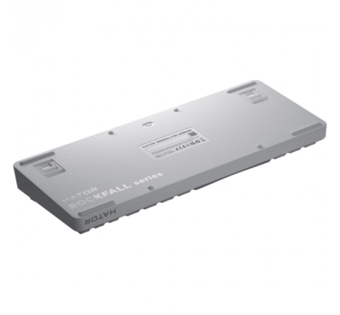 Клавіатура Hator Rockfall 3 Mecha TKL QMK/VIA Orange Wireless White (HTK851UA)