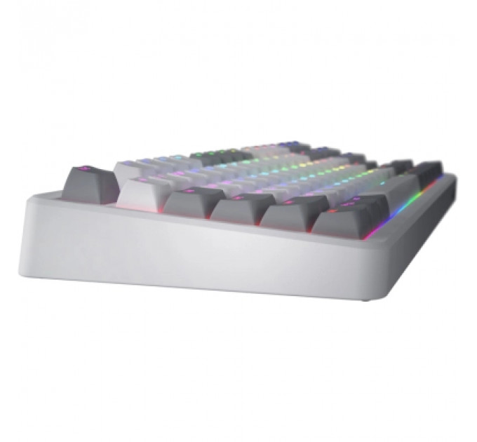 Клавіатура Hator Rockfall 3 Mecha TKL QMK/VIA Orange Wireless White (HTK851UA)