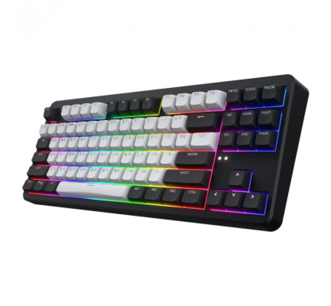 Клавіатура Hator Rockfall 3 Mecha TKL QMK/VIA Orange Wireless Black (HTK850UA)