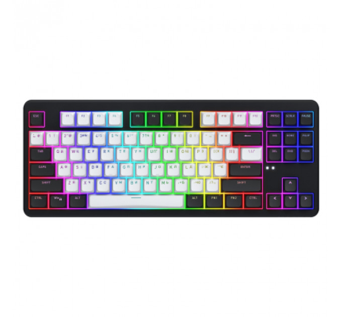 Клавіатура Hator Rockfall 3 Mecha TKL QMK/VIA Orange Wireless Black (HTK850UA)