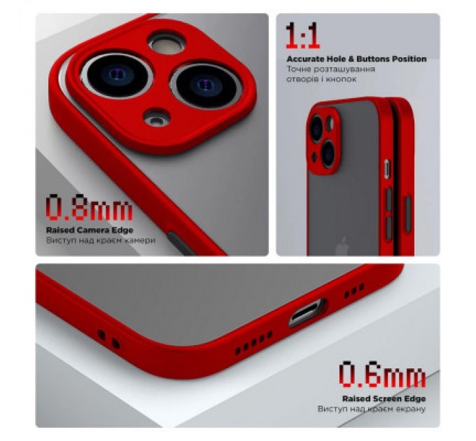 Armorstandart Чохол до мобільного телефона Armorstandart Frosted Matte Xiaomi Redmi Note 13 Pro 5G Red (ARM71845)