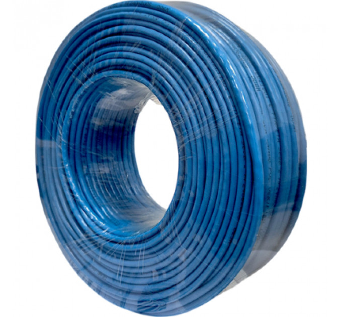 Кабель мережевий GEAR FTP 100м, cat.5e, CCA(25), 4*2*0,51, PVC, indoor, blue (GEC-FTPCCA25051100)
