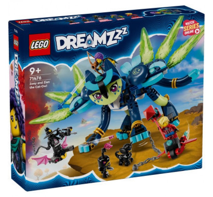 LEGO Конструктор LEGO DREAMZzz Зоуі й котосова Зіан 437 деталей (71476)