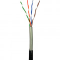 Кабель мережевий GEAR UTP 100м, cat.5e, CCA, 4*2*0,51, PVC+PE, outdoor (GEC-UTPCCAOUT051100)