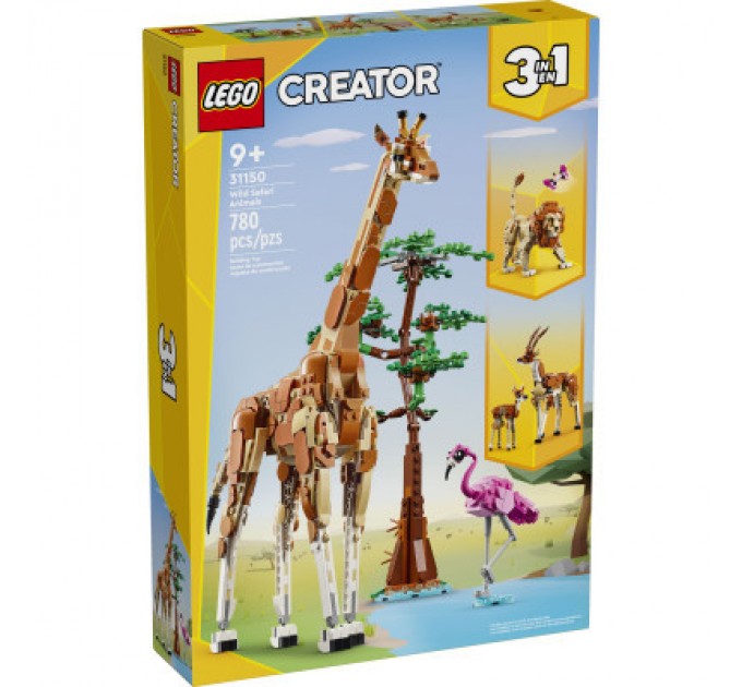 LEGO Конструктор LEGO Creator Дикі тварини сафарі 780 деталей (31150)
