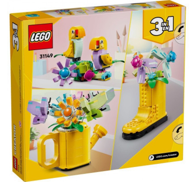 Конструктор LEGO Creator Квіти в лійці 420 деталей (31149)