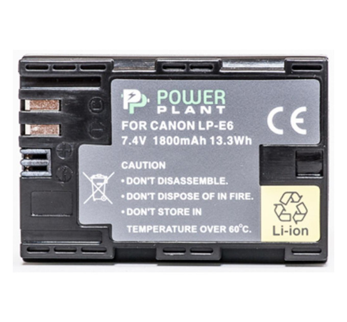 PowerPlant Акумулятор до фото/відео PowerPlant Canon LP-E6 Chip (DV00DV1243)
