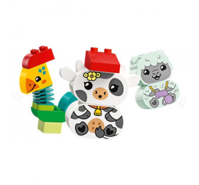 Конструктор LEGO DUPLO My First Потяг тваринок 19 деталей (10412)