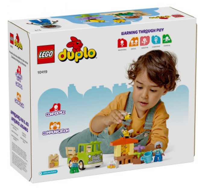 LEGO Конструктор LEGO DUPLO Town Догляд за бджолами й вуликами 22 деталей (10419)