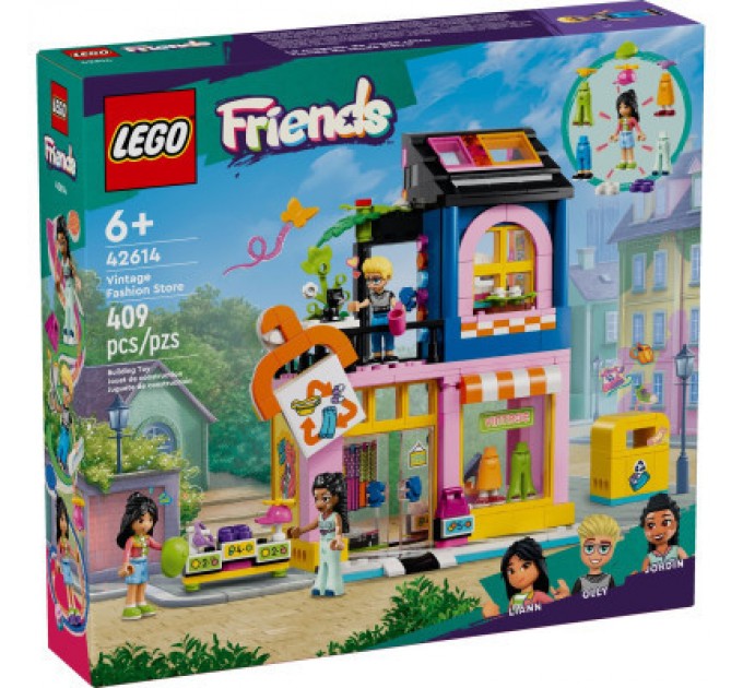LEGO Конструктор LEGO Friends Крамниця вінтажного одягу 409 деталей (42614)