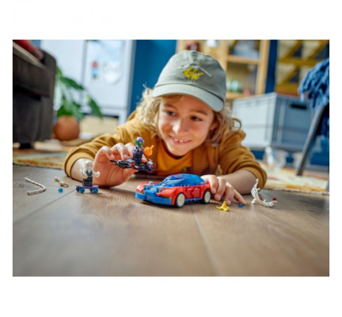 LEGO Конструктор LEGO Super Heroes Автомобіль для перегонів Людини-Павука й Зелений Гоблін з отрутою Венома 227 детале (76279)