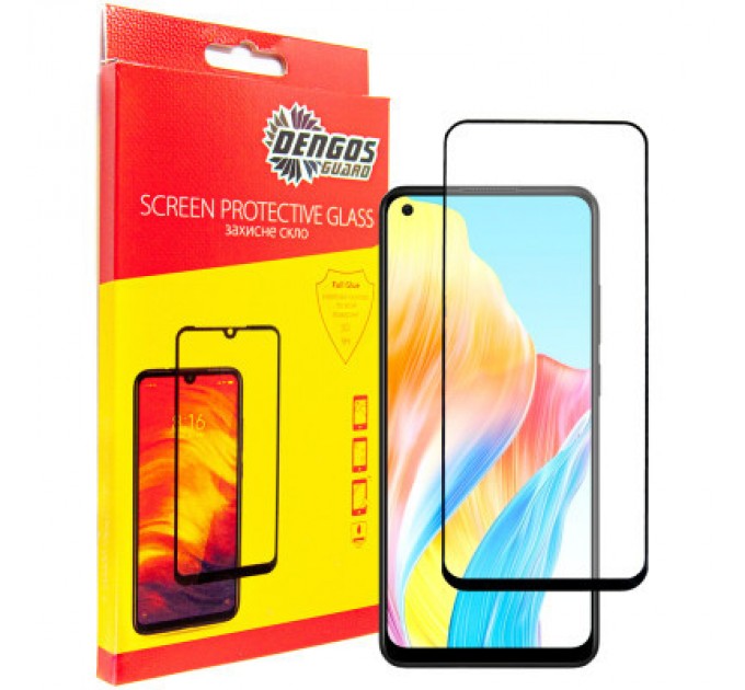 Dengos Скло захисне Dengos Full Glue Oppo A78 4G (black) (TGFG-313)