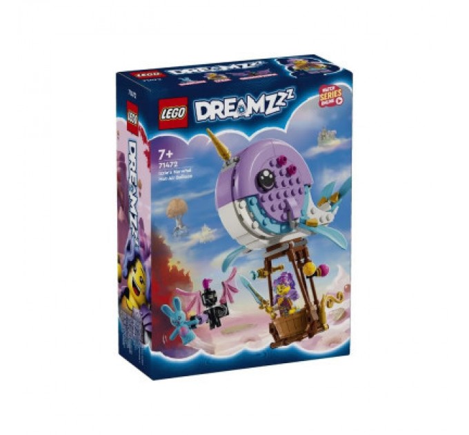 LEGO Конструктор LEGO DREAMZzz Повітряна куля Іззі «Нарвал» 156 деталей (71472)