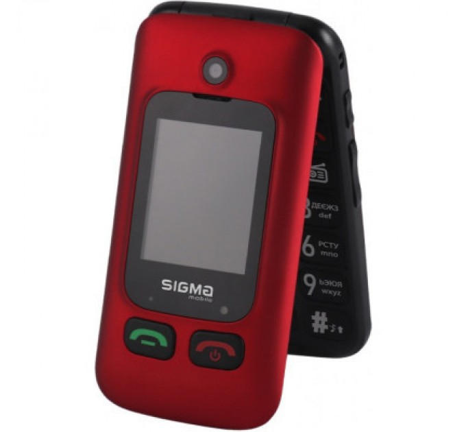 Мобільний телефон Sigma Comfort 50 Shell Duo Type-C Red Black (4827798212516)
