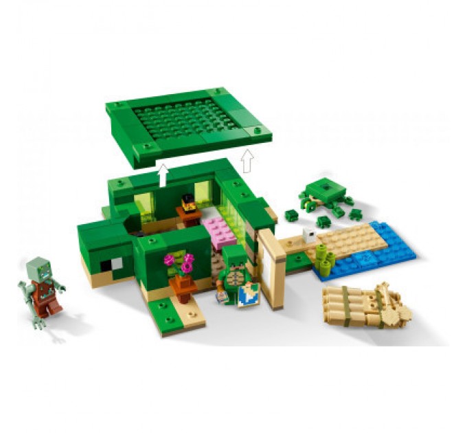 LEGO Конструктор LEGO Minecraft Пляжний будинок у формі черепахи 234 деталей (21254)