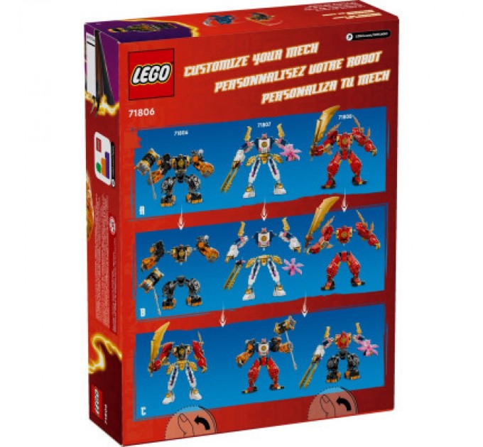 LEGO Конструктор LEGO NINJAGO Робот вогняної стихії Кая 322 деталей (71806)