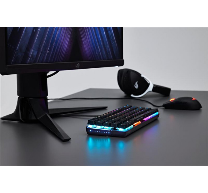 Клавiатура Asus ROG Falchion Ace LED 68key NX RD Black (90MP0346-BKUA01)