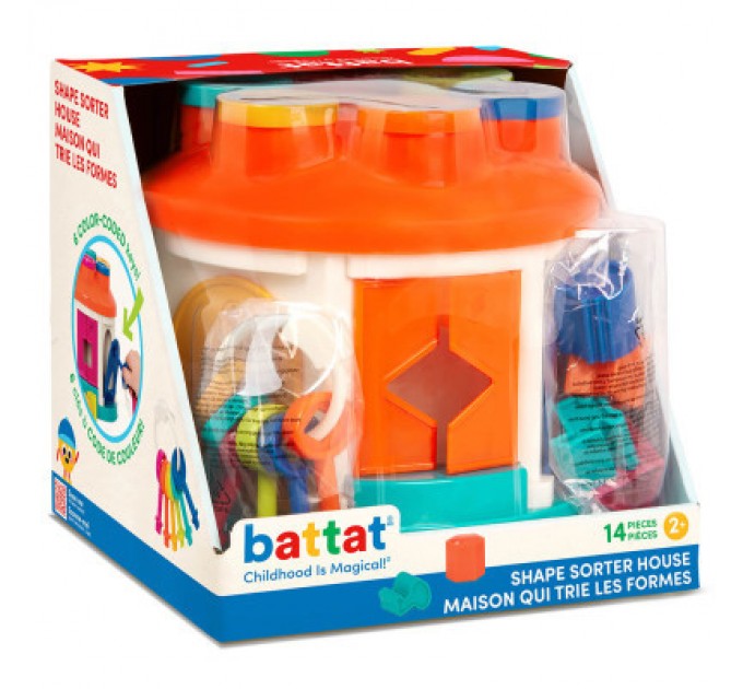 Battat Розвиваюча іграшка Battat Lite сортер Розумний будиночок 12 форм (BT4580Z)