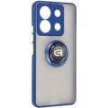 Armorstandart Чохол до мобільного телефона Armorstandart Frosted Matte Ring Xiaomi Redmi Note 13 Pro 5G / Poco X6 5G Navy Blue (ARM72726)
