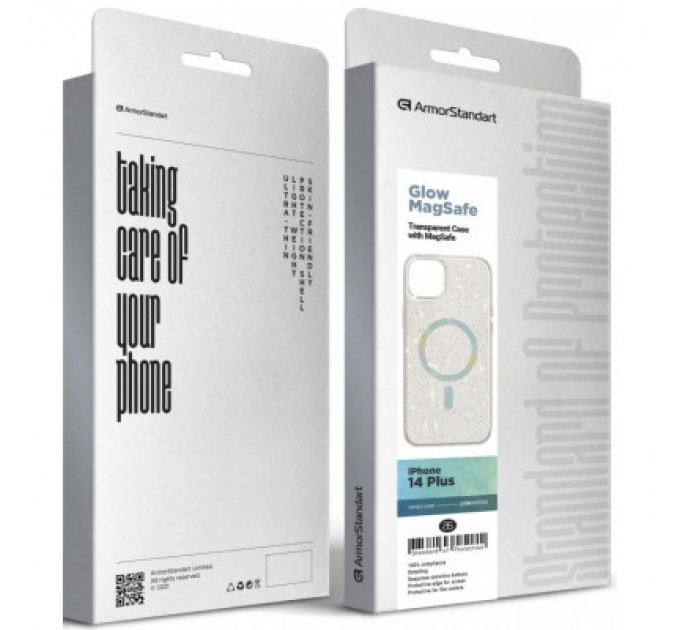 Armorstandart Чохол до мобільного телефона Armorstandart Glow Magsafe Apple iPhone 14 Plus Transparent (ARM69723)