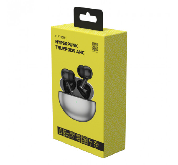 Навушники Hator Hyреrpunk Truepods SyncHUB Black (HTA430)