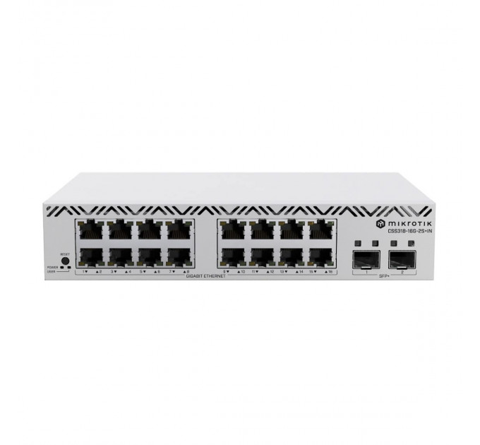 Коммутатор MikroTik CSS318-16G-2S+IN (16x1Gb, 2xSFP+)